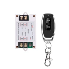 DC 12V 36V 6채널 433m RF 무선 리모컨 스위치 라디오 수신기 모듈 10A 릴레이 산업용 & 게이트 차고 개폐, 01 1 Receiver 1 Remote