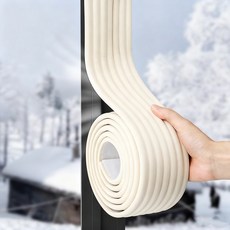 피노블릭 1+1 외풍차단 문풍지 창문 틈새막이 방음 보온 창틀 바람막이, 1개, 01-아이보리