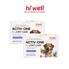 하이웰 반려동물 강아지 관절 초록입홍합 펫 액티브 원 조인트 케어 120캡슐 2개, 120정