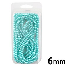 유니아트 진주 3000 칼라 구슬 단색 진주 하늘 6mm