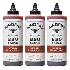 Kinder's 킨더스 히코리 브라운 슈가 바비큐 BBQ 소스 765g, 3개