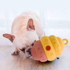 딩동펫 반려동물 벌집 실리콘 노즈워크 장난감, 옐로우, 1개