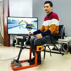 기어 가상 시뮬레이터 교육 페달 게임 조정 굴삭기 중장비, Z2 리얼 머신 듀얼 포핸드