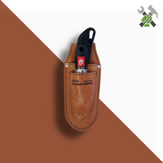 블랙베어 국내제조 BEX-01 2구 가죽 칼집 전공 파우치 공구집, 1개