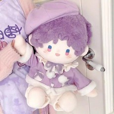 40cm 인형옷 35cm 인형옷세트 아이돌인형 분홍색 드레스 방울옷 인형꾸미기 애착인형, 40cm 인형옷 (인형제외), 에델바이스 퍼플 (3포인트)