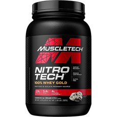 머슬테크 니트로 테크 웨이 골드 프로틴 단백질 보충제, 1개, 1.13kg