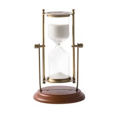 모래시계 장식품 빈티지 탁상 타이머 엔틱 책상 장식용, 대형 (약 30분)