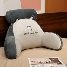 쿨 바디필로우 의자 등받이쿠션 사무실 허리 등쿠션 쇼파, 가을 겨울 허스키 래빗