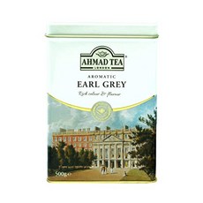 아마드 티 얼 그레이 아로마틱 루즈 티 실론 통 17.6 온스 Ahmad Tea Earl Grey Aromatic Loose Tea Ceylon Caddy 17.6 Oz, 500그램(1팩), 1개