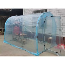 조립식 비닐하우스 돔형 프레임 주말농장 보온 간이, 1개, 1x3x1.5m (블루 방울막 포함)
