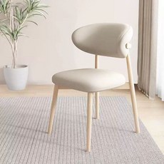 원목의자 대기의자 가능 카페 원목벤치 높이선택, 1개, D. 오프 화이트 시트 목재 프레임