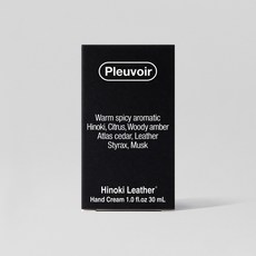 Pleuvoir 檜木皮革香氛護手霜, 1個, 30ml