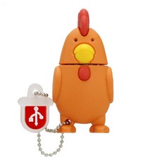 귀여운 십이지 USB 플래시 드라이브 메모리 6GB 32GB 돼지 원숭이 펜 28GB 디스크 4GB 8GB, Chicken, 1개