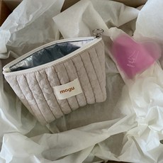 모구 보냉 약 보냉파우치 (아이스젤 포함) 어린이집 유치원 준비물 약보관, 베이지