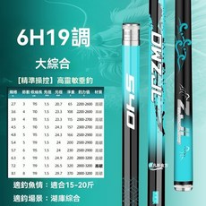 小錐度高碳臺釣竿 19調 6H 8H 鯽魚竿 釣魚竿 臺釣竿 輕量 新手必備, 6H19調 【黑坑垂釣】,3.9米 【原廠竿稍+豪華禮包】