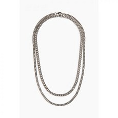에이치앤엠 H&M 목걸이 2개 세트 - 실버 컬러 무지-336649