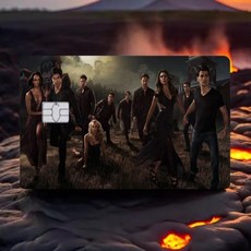 뱀파이어 일기 카드 스킨 스티커 은행 방수, 1개, 1. z10