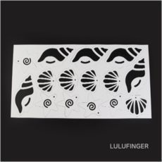 [룰루핑거] 아크릴 모빌 조개 하양 (1개입/5세트) 1FX-01-110