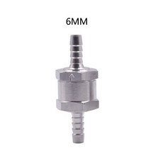 鋁合金止回閥 燃油單向止逆閥 柴油止流閥 單向閥, 1個, 6MM