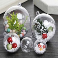 투명캡슐 14cm 1P 캡슐케이스 꾸미기공 아크릴돔 원형캡슐, 1개, 투명공원-14cm