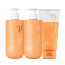 셀러허브암웨이 gh 너리쉬 바디 케어 세트 로션 400ml + 워시 400ml + 아토크림 160ml (S49503064), 1개