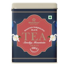 Makaibari Tea Treasures- 스모키 마운틴 로스트 다즐링 루즈 리프 홍차 틴 캐디 100g, Makaibari Tea Treasures- 스모키 마