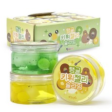 3000 탱글 키위 젤리 향기 슬라임, 1개
