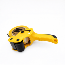 비닐 박스 테이프 커터기 포장용 컷팅기, 옐로우, 1개