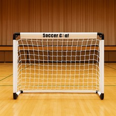 젠리빙 스포츠 축구골대 풀세트 접이식 이동식 미니골대 풋살 공놀이 게임 캠핑 (60/90/120cm 사이즈 선택), 축구골대SET(화이트 60cm)