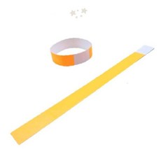 주황색 행사 공연장 입장 밴드 손목 일회용 워터파크 관리 티켓 축제 종이 형광, 1개, 상세페이지 참조