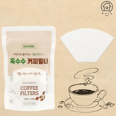 다스리빙 친환경 커피 드립필터 생분해 여과지 칼리타 1-2인용 일회용 핸드드립 커피필터 50매 / 100매 / 150매 / 500매, 1세트, 50개