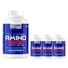 Usn 全譜胺基酸 6500, 4罐, 180顆