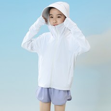 兒童涼感防曬外套 薄款透氣抗UV連帽外套