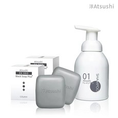 淳Atsushi, 1個, 軽肌皂80g*2+洗髮泡250ml*1