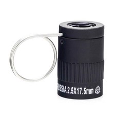우표 관찰용 휴대용 2.5배율 소형 손가락 버클 망원경, Black