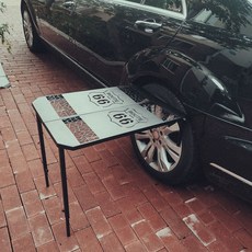 자동차바퀴테이블 조리대 차박 접이식 선반 일반 모델, 접이식 모델