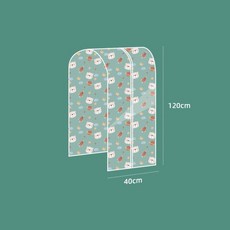 DFMEI 衣服防塵罩印花太空熊透明落地式衣物防塵罩家用戶外防水防塵, 1個, 1個裝