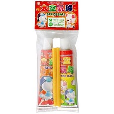 太空氣球 懷舊童玩 一包2瓶入 ST安全玩具 泡泡膠 復古童玩, 1套