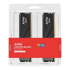XPG Lancer Blade DDR5 記憶體 6000 16GBx2 32GB 低調散熱片, 1個, 32G-CL48【黑色16Gx2】矮板