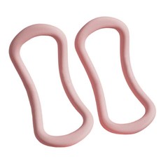 MUSI 瑜珈環 瑜珈圈 美腿神器 拉背肩頸按摩 健身環 皮拉提斯 隔日發貨, 2入美腿瑜珈環-流沙粉 現貨隔天發, 1套