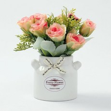 비타리토 장미조화 도자기 화분 코랄qpf3+9ohF