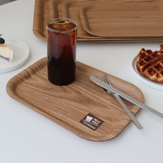 Abord 논슬립 쟁반 사각 소 297 AA 베이커리 쟁반 우드 미끄럼 방지, 03)abord 논슬립쟁반 사각소 297, 1개