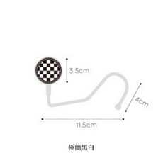 【耐重10KG】桌邊掛勾 桌邊收納, 1個, 極簡黑白, 極簡黑白