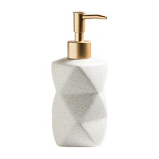 오브젝트민 테라조 세라믹 디스펜서 380ml, 1개, 포쉐린(크림)