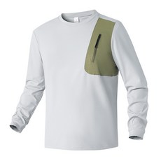 長袖T恤 男款 2026春季 內搭 打底衫 新款 撞色 速幹 運動 上衣 男