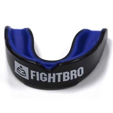 FIGHTBRO TAIWAN 專業運動護齒 運動牙套 跆拳道 散打 格鬥 搏擊 泰拳 柔道 可塑型護齒套, 黑籃, 1個