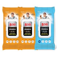 홈스타 살균세정티슈 주방식탁용 60매 x 2개 + 기름찌든때 60매 x 1개