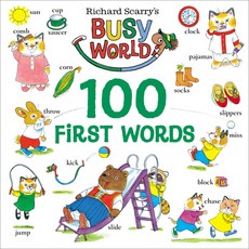 (영문도서) Richard Scarry's 100 First Words Board Books, Golden Books, English, 9780593434260