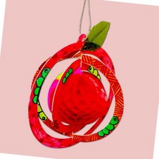 빙글 사과모빌 만들기 드림캐처만들기 인테리어모빌 DIY벽장식소품 벽꾸미기 선캐쳐만들기 방꾸미기 모빌만 986000ea (개), 본상품
