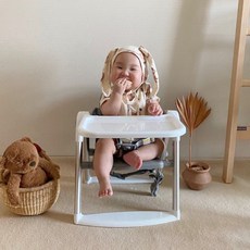 AGUARD 可攜式兩用兒童餐椅 摺疊式寶寶餐椅 森林灰